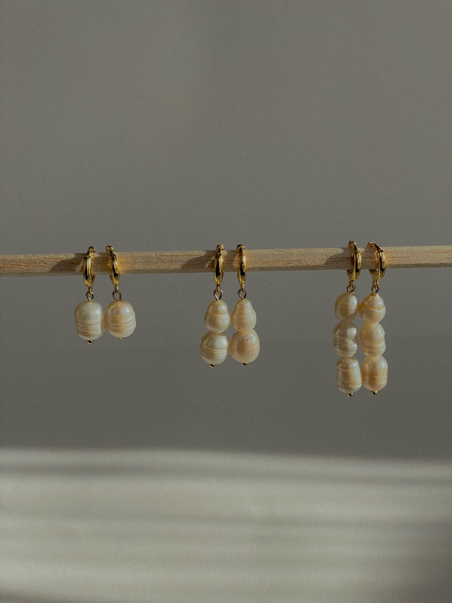 Cultivated pearl earrings