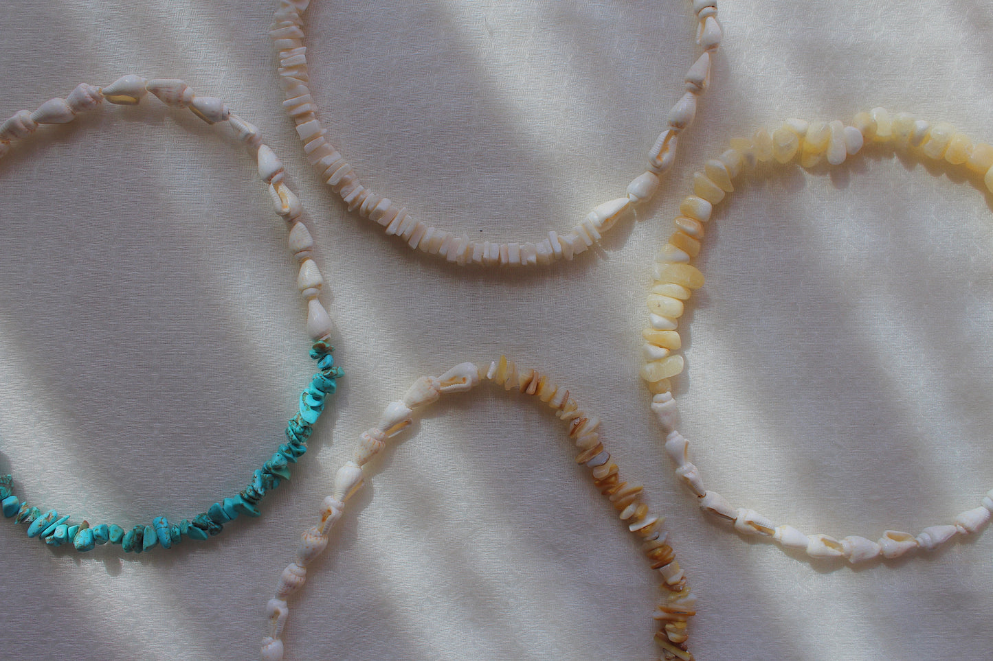 Shell x Stone beads