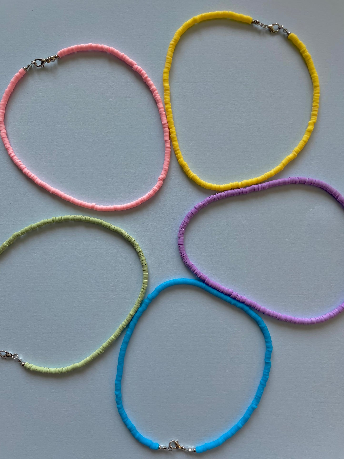 Rubber disc beads